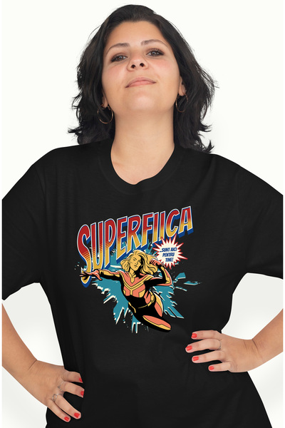 StoryGift Romania Tricou Femei Super Fiica, Supererou Sunt Aici Pentru Tine, ...