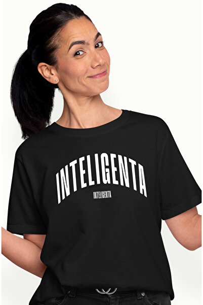 StoryGift Romania Tricou Femei Cuvantul Inteligenta, Motivational, Self Help,...