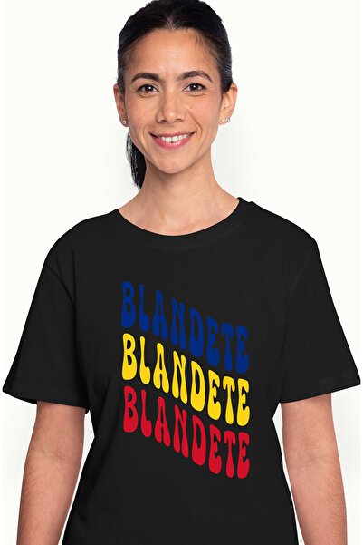 StoryGift Romania Tricou Femei Cuvantul Blandete, In Culorile Steagului Roman...