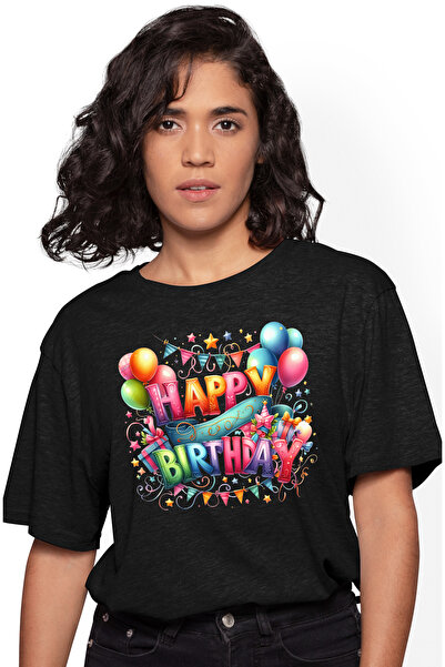StoryGift Romania Tricou Femei Cu Niste Decoratiuni Pentru O Petrecere, Ilust...