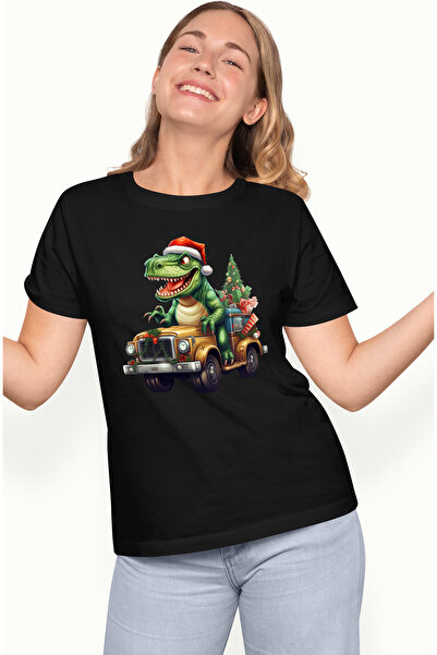 StoryGift Romania Tricou Femei Cu Un Dinozaur Verde Care Conduce O Masina, Il...