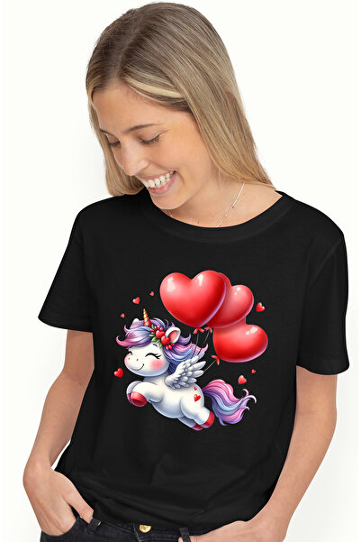 StoryGift Romania Tricou Femei Cu Un Unicorn Care Zburda Vesel, Ilustratie, B...