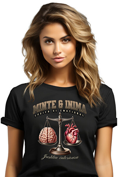 StoryGift Romania Tricou Femei Minte Si Inima Egalitate Interioara Echilibru ...