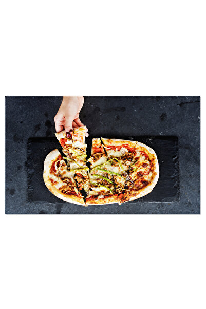 StoryGift Romania Tablou Canvas: Pizza Proaspat Coapta, Arome Italienesti - D...