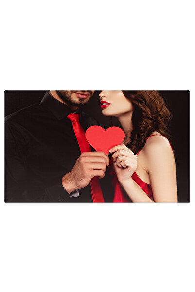 StoryGift Romania Tablou Canvas Creativitate Si Dragoste Cuplu Tinand Un Inim...
