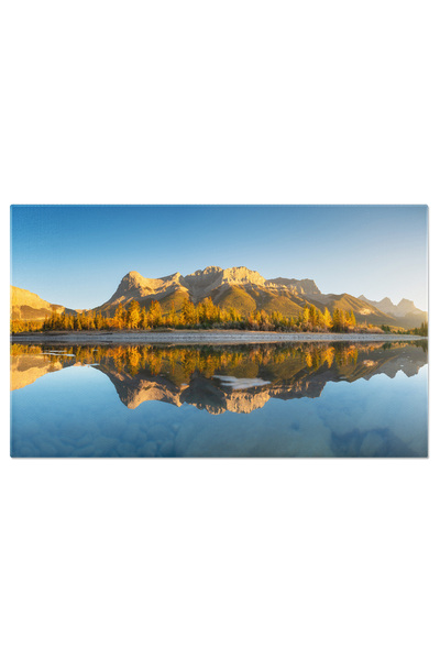 StoryGift Romania Tablou Canvas Peisaj Montan La Rasarit, Raze De Soare Intr-...