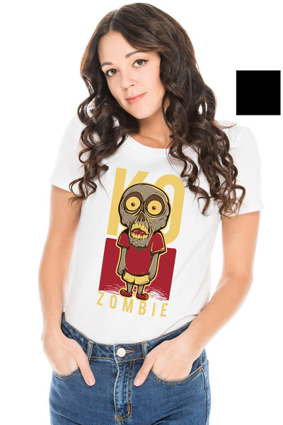 StoryGift Romania Tricou Femei Cu Zombie Copil Cu Tricou Rosu Si Pantaloni Sc...