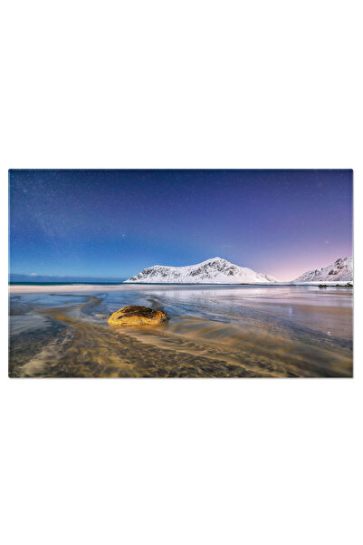 StoryGift Romania Tablou Canvas Priveliste De Iarna Uimitor Pe Plaja Skagsand...