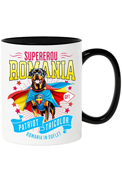 StoryGift Romania Cana Cu Rottweiler Caine In Costum De Capitan Romania Cu Pe...