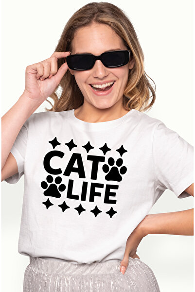 StoryGift Romania Tricou Femei Cu Labute Pentru Iubitorii De Pisici - Textul ...