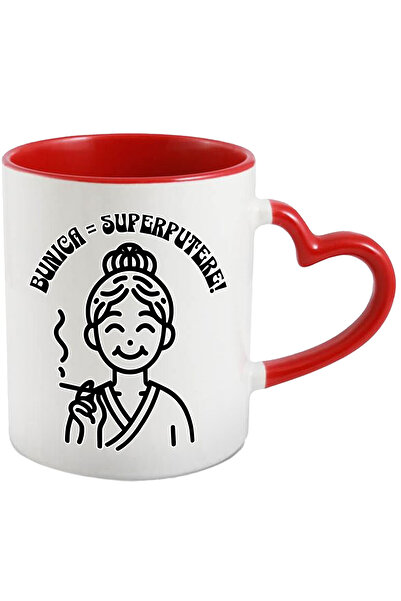 StoryGift Romania Cana Femeie Vesela Text Bunica Egal Superputeri Familie Iub...