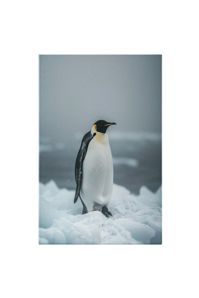 StoryGift Romania Tablou Canvas: Ghețarii Polului Nord Și Pinguinul În Căutar...