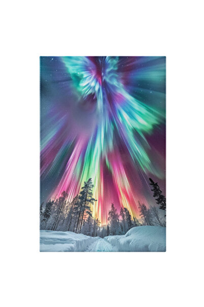 StoryGift Romania Tablou Canvas: Cer Cu Explozie De Culori Turcoaz Și Roz În ...