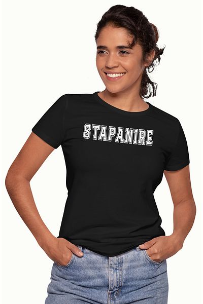 StoryGift Romania Tricou Femei Stapanire, Mesaj Motivational, Text Inspirational, Self Care, Cu I Blk_l