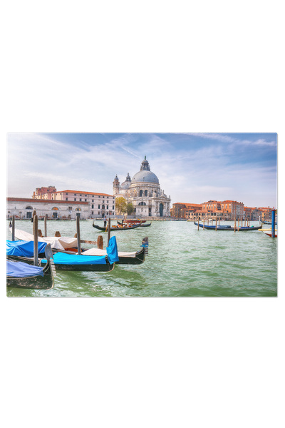 StoryGift Romania Tablou Canvas Peisaj Urban La Venetia Cu Canalul Grande Ven...