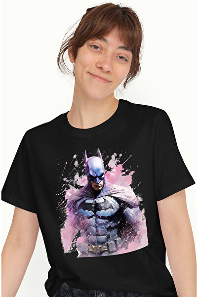 StoryGift Romania Tricou Femei Cu Batman, Masca, Dc, Pelerina, Supererou, Ilu...