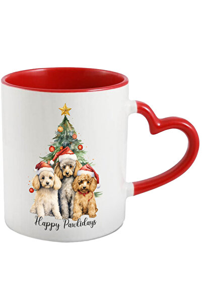 StoryGift Romania Cana cu catelusi cu mesajul "Happy Pawlidays", Craciun feri...
