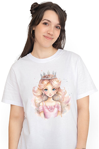 StoryGift Romania Tricou Femei Cu O Fetita Care Poarta O Coroana, Ilustratie,...