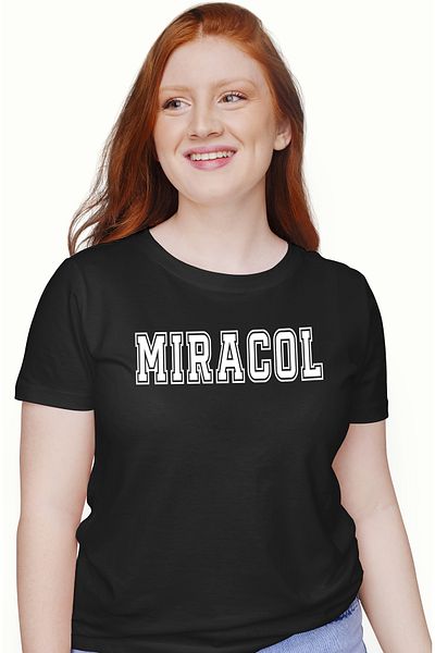 StoryGift Romania Tricou Femei Miracol, Mesaj Motivational, Text Inspirational, Self Care, Cu Imp Blk_l