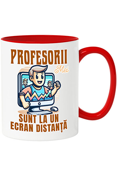 StoryGift Romania Cana Cu Animatie Barbat Brunet 3d Monitor Grafic Pozitiv Te...