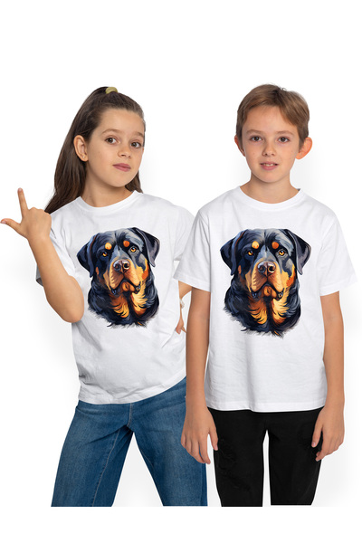 StoryGift Romania Tricou Copii Cu Un Caine Boxer, Ilustratie, Serios, Cel Mai...