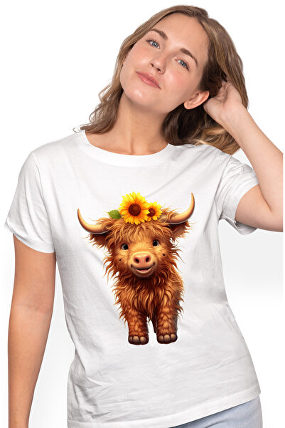 StoryGift Romania Tricou Femei Cu Un Pui De Zimbru Vesel, Ilustratie, Blanos,...