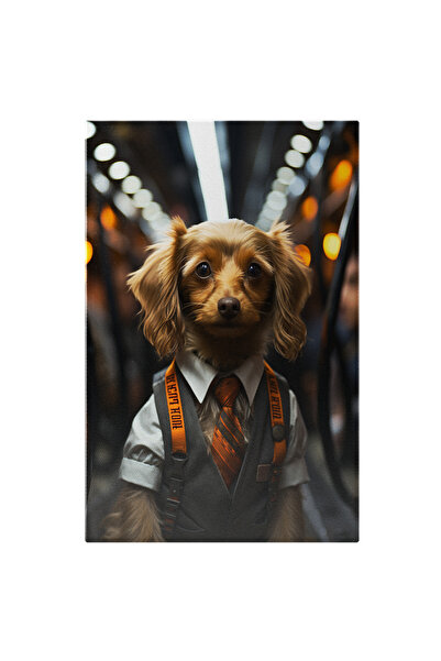 StoryGift Romania Tablou Canvas: Ținuta Elegantă Impusă Căine Impunător Iz Mo...