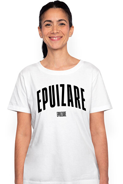 StoryGift Romania Tricou Femei Cuvantul Epuizare, Motivational, Self Help, In...