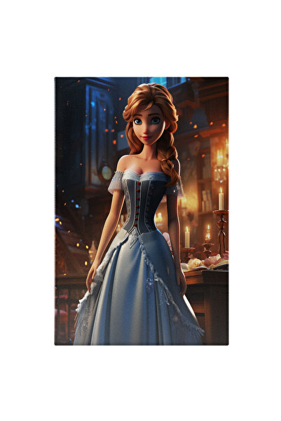 StoryGift Romania Tablou Canvas: Printesa In Regatul De Gheata Cu Parul De Fo...