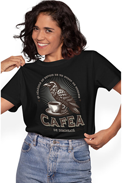 StoryGift Romania Tricou Femei si pasarile au nevoie de energie cafea cu impr...