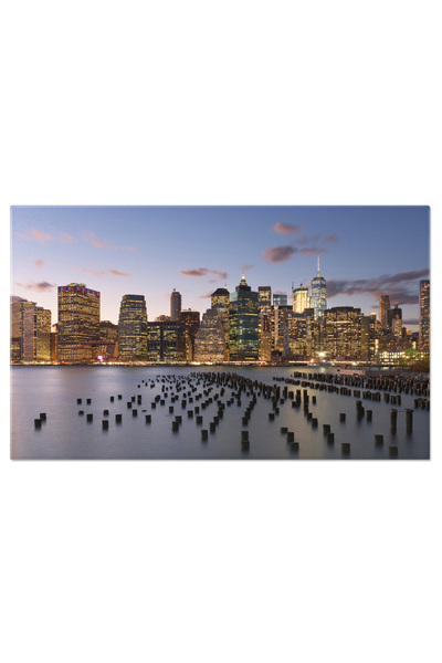 StoryGift Romania Tablou Canvas 90 x 60CM - Brooklyn la Amurg: oraș, arhitect...