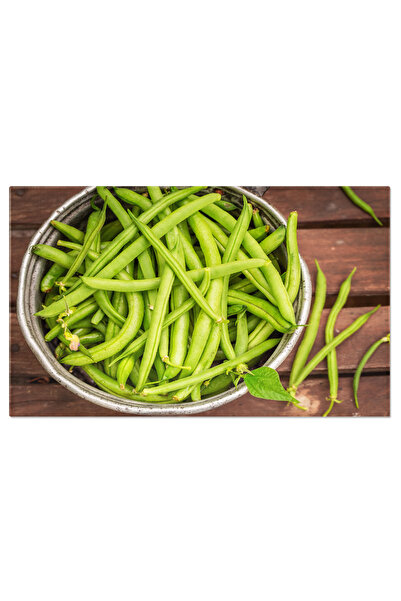 StoryGift Romania Tablou Canvas Fasole Verde Proaspata Si Sanatoasa O Imagine Cu Gust De Primavara, Cu Legume Pr