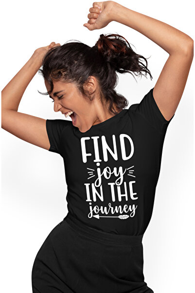 StoryGift Romania Tricou Femei cu mesaj motivational "Find joy in the journey...
