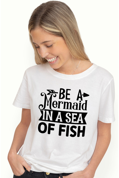 StoryGift Romania Tricou Femei cu un mesaj care te indeamna sa fii o sirena i...