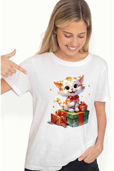 StoryGift Romania Tricou Femei cu un pisoi care sta pe un, ilustratie, daruri...