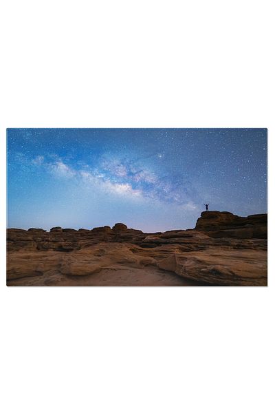 StoryGift Romania Tablou Canvas Calea Lactee In Noaptea Universului Aventura, America De Nord, Canion, Spatiu, Pe