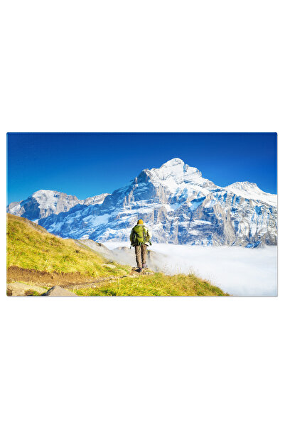 StoryGift Romania Tablou Canvas Excursie Montana Cu Rucsac, Calatorie, Aventura, Munte, Turism, Peisaj 4716