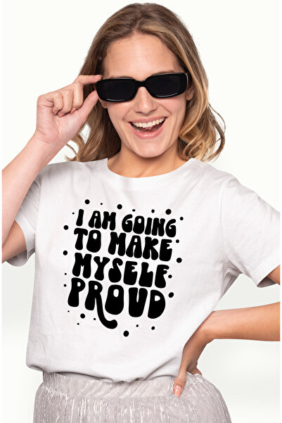 StoryGift Romania Tricou Femei cu mesajul "I am going to make myself proud" -...