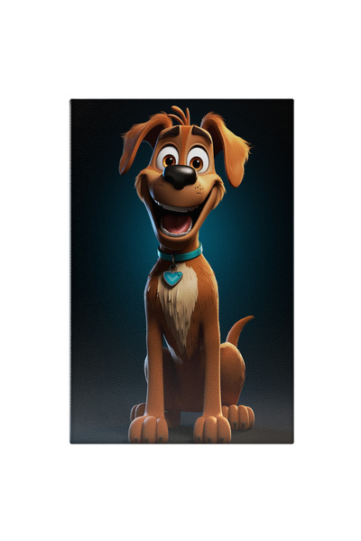 StoryGift Romania Tablou Canvas: Caine Animat Portret Caine Inspirat Din Scho...