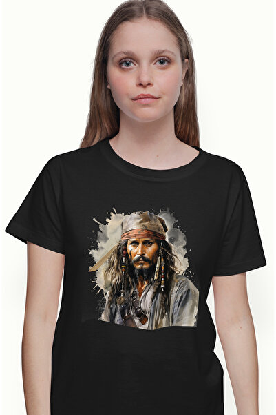 StoryGift Romania Tricou Femei Cu Jack Sparrow, Piratii Din Caraibe, Pirat, E...