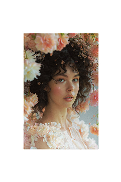 StoryGift Romania Tablou Canvas: Tanara Cu Privire Blanda Rosie In Obraji Cu ...