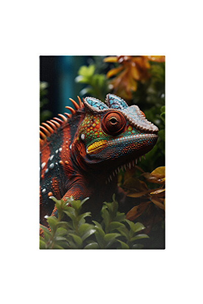 StoryGift Romania Tablou Canvas: Imaginea Unei Iguane Colorate In Natura - Fo...