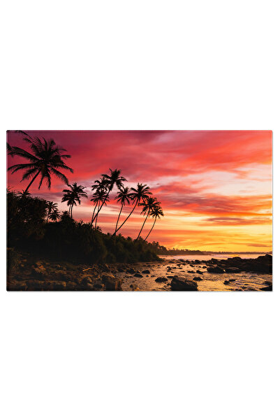 StoryGift Romania Tablou Canvas: Peisaj Exotic La Apus In Sri Lanka