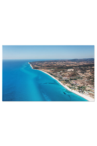 StoryGift Romania Tablou Canvas - Calabria: Coasta, Plaja, Ocean, Natura, Var...