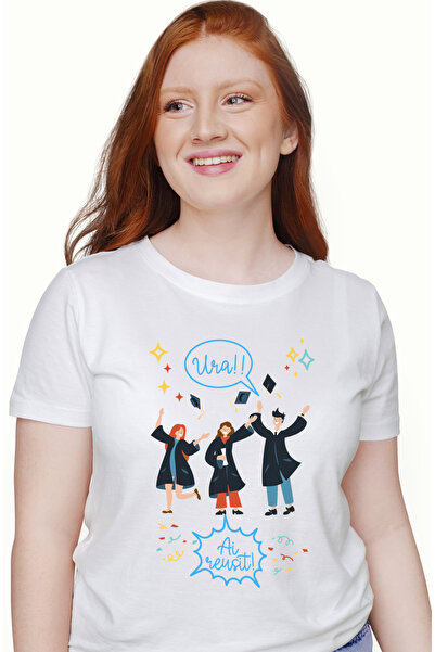 StoryGift Romania Tricou Femei Ura!!! Ai reuşit, Absolvire Scoala Facultate, ...