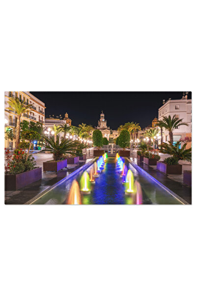 StoryGift Romania Tablou Canvas Piata San Juan De Dios Din Cádiz Andaluzia, C...