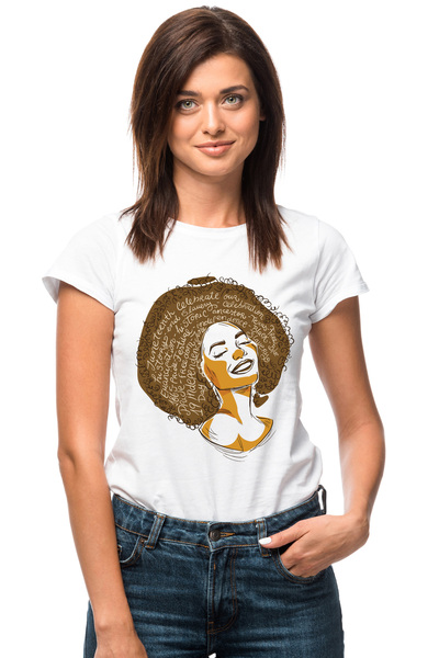 StoryGift Romania Tricou Femei Personalizata Cu un Mesaj Incurajator BLM "Frumusetea chipului" cu WHT_L