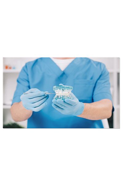 StoryGift Romania Tablou Canvas: Stomatolog La Lucru, Ingrijirea Sanatatii Orale - Dentar, Sanatate, Clinica
