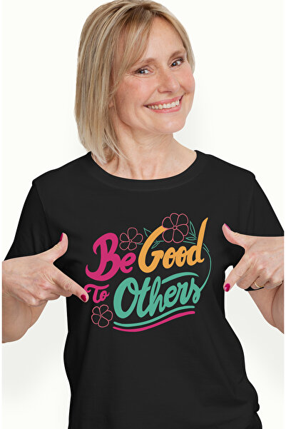 StoryGift Romania Tricou Femei Indemn, Be Good to Others cu imprimeu pe Fata,...