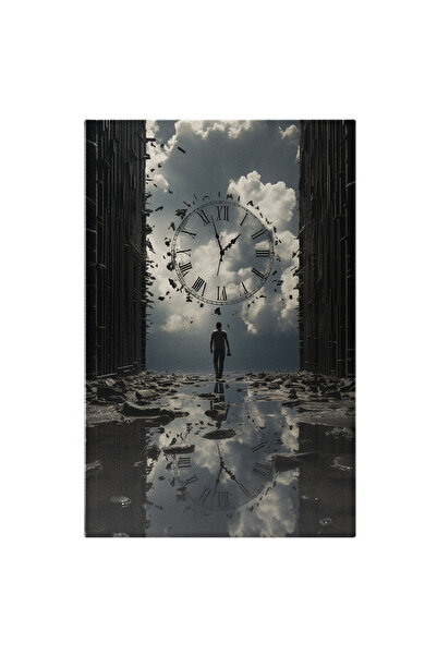 StoryGift Romania Tablou Canvas: Arta Abstracta Trecerea Timpului Om In Fata ...